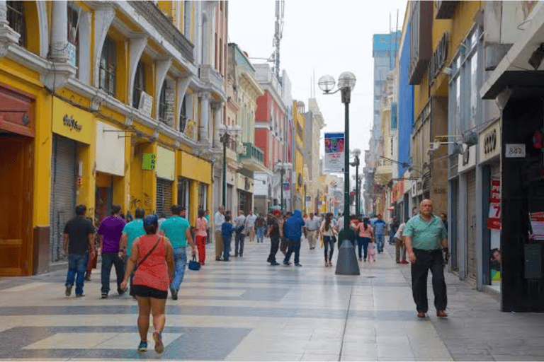 LIMA PIESZA WYCIECZKA KATAKUMBY Z MIRAFLORES, HISTORYCZNE CENTRUM, WINA+BUSODBIÓR Z TWOJEGO HOTELU LUB AIRBNB PRYWATNYM POJAZDEM W GRUPIE 5 OSÓB