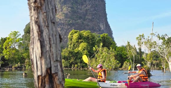 Krabi Trio: Klong Root Paddle, Fish Feeding & Pineapple Farm