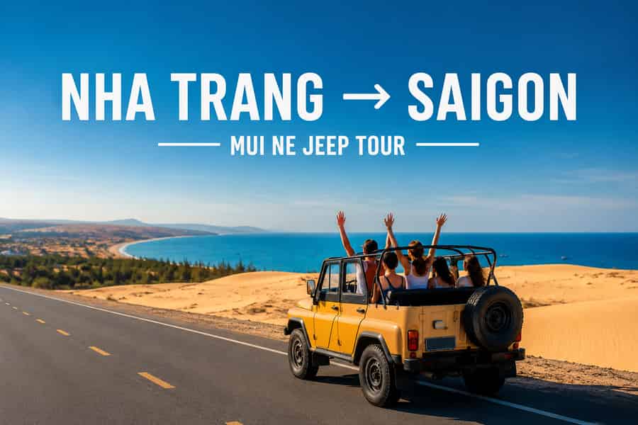 Von Nha Trang nach Saigon: Malerischer Transfer mit Mui-Ne-Jeep-Tour. Foto: GetYourGuide Von Nha Trang nach Saigon: Malerischer Transfer mit Mui-Ne-Jeep-Tour. Foto: GetYourGuide