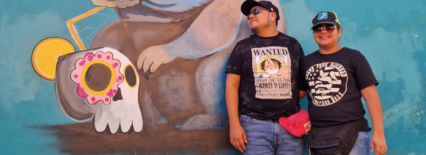 Street art avec un artiste