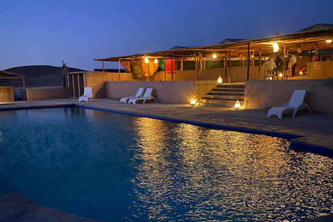 Marrakech: Overnight Desert Trip with Dinner, Camel, and ATV Marrakech: 1-night Desert Quad Bike Tour & Sunset Camel Ride