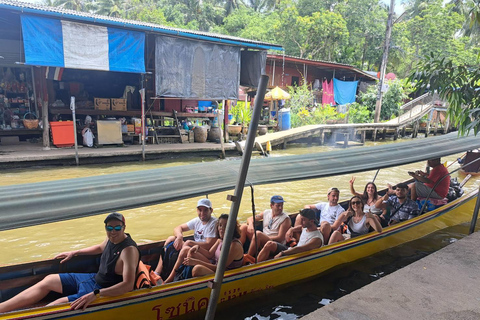 Bangkok: Maeklong Train Ride & Floating Market Boat Ride