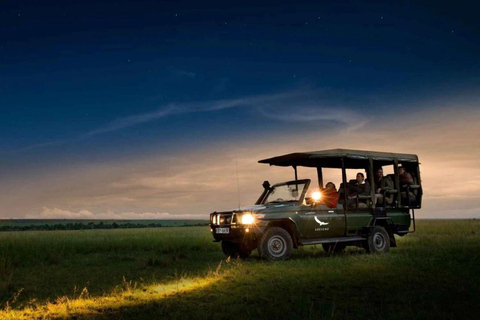 Victoria Falls Night Game drive with Bush Dinner