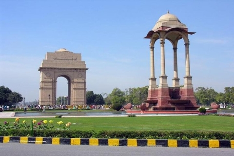 Delhi : Old and New Delhi visite guidée d'une journée ou demi-journée en voitureVisite d'une journée complète avec transport, guide et droits d'entrée