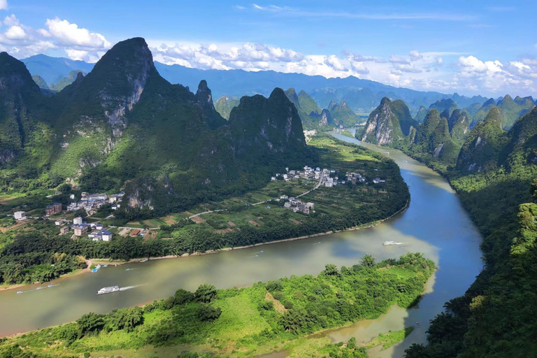 Guilin : visite privée d&#039;une journée à Yangshuo, vue sur les montagnes à vol d&#039;oiseau