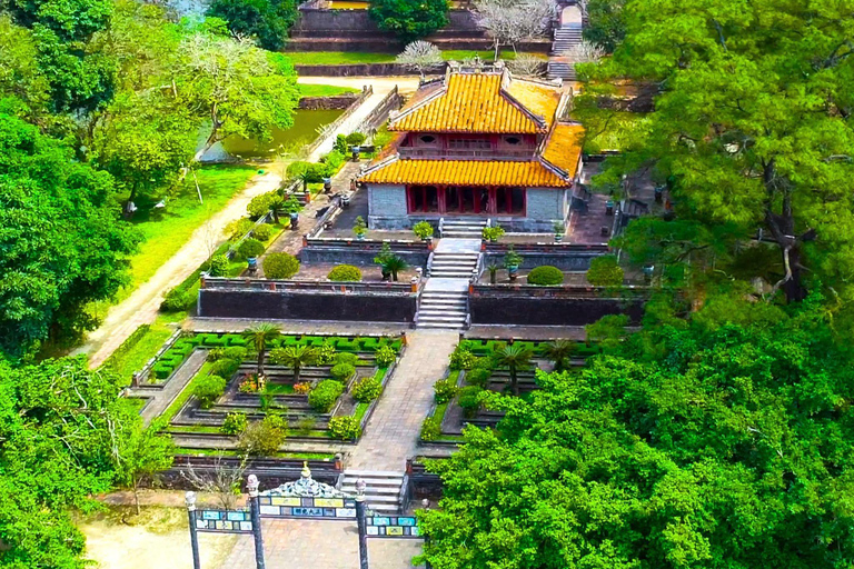 Hue : Royal Tombs Tour with Thien Mu pagoda & Dragon Boat 2 Royal Tombs and Dragon Boat with English-speaking guide
