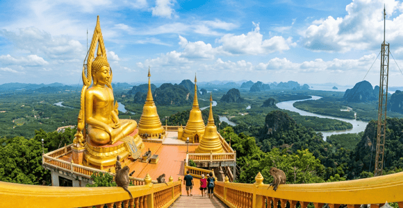Discover Krabi : Emerald Pool, Hot Spring and Temple Tour