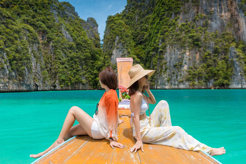 Phuket: Phi Phi, Maya, Khai oder Maiton oder Bamboo Island TourPhi Phi, Maya, Khai Island Tour mit dem Schnellboot