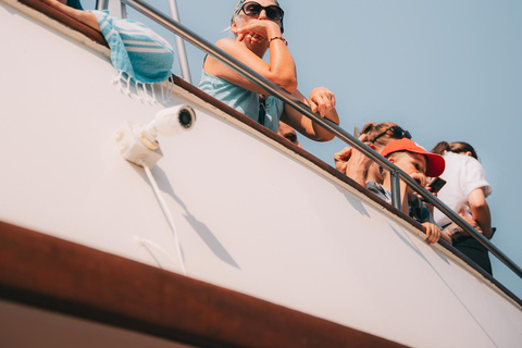 From Benitses/Lefkimmi: Blue Lagoon & Papanikolis Cruise Cruise with Transfer from Southern Corfu to Lefkimmi Port