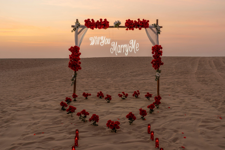 Dubai: Private Occasion Celebration with Dinner & Stargazing Marry Me Proposal with Desert Experiences & Transfers