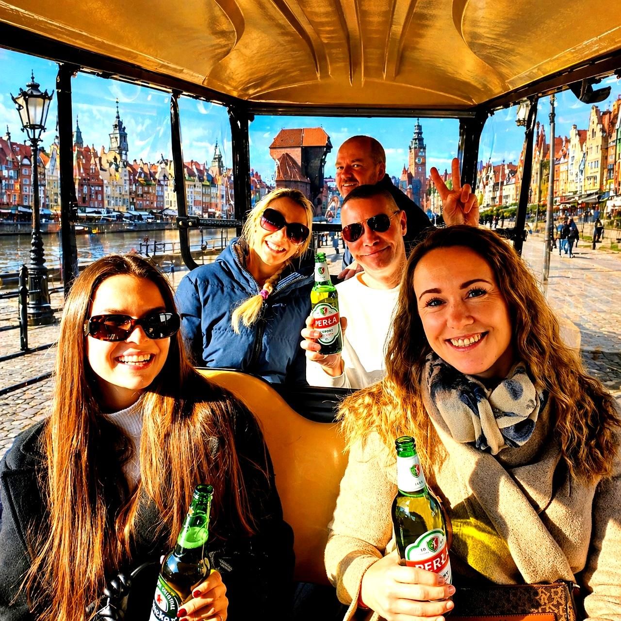 Danzig: Unbegrenztes Bier & Highlights-Tour mit dem Golfbuggy