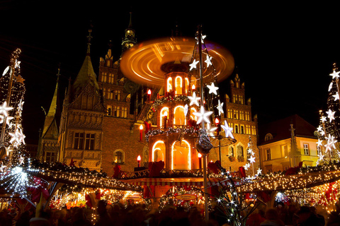 Kerstmarkten in Wroclaw vanuit Praag