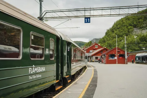 Bergen : village viking, croisière Nærøyfjorden et chemin de fer Flåm