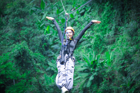 Chiang Mai Jungle Zipline, Luge & Giant Swing Adventure Option A: Skyline Zipline + Giant Swing