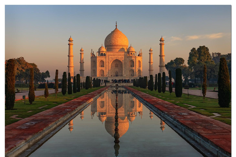 From New Delhi: Private Sunrise Taj Mahal & Agra Tour by car From Delhi: Private AC Car with Driver + Tour Guide