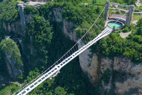 Zhangjiajie Grand Canyon, Glass Bridge with 5 Adventures Guide for Chinese or English