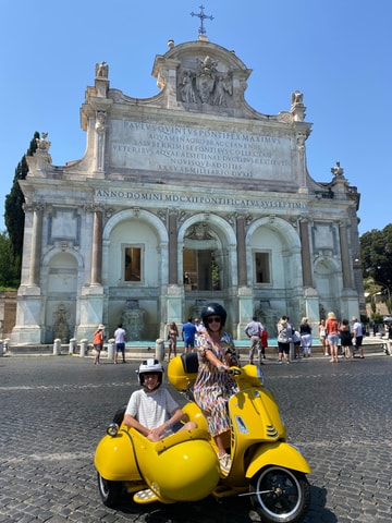 Rome: Vespa Sidecar Tour with Hotel Pickup