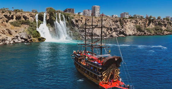 Antalya: Duden Waterfall Pirate Boat Trip