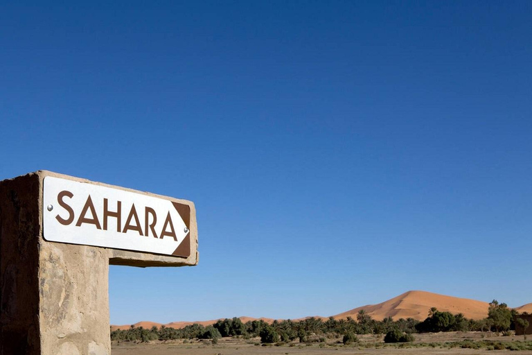 3 jours d'excursion dans le désert depuis Marrakech jusqu'aux dunes de Merzouga et aux chameaux