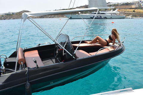 Mykonos boat rentals/ free license boats Free license boat