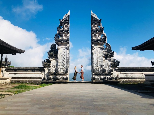 Visit Gate of Heaven, Water Temple & Tirta Empul Temple, Waterfall in Nusa Dua, Bali, Indonesia