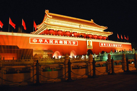 Beijing Glowing Night Private Tour | Hotel Pickup Included Night Tour Without Dinner