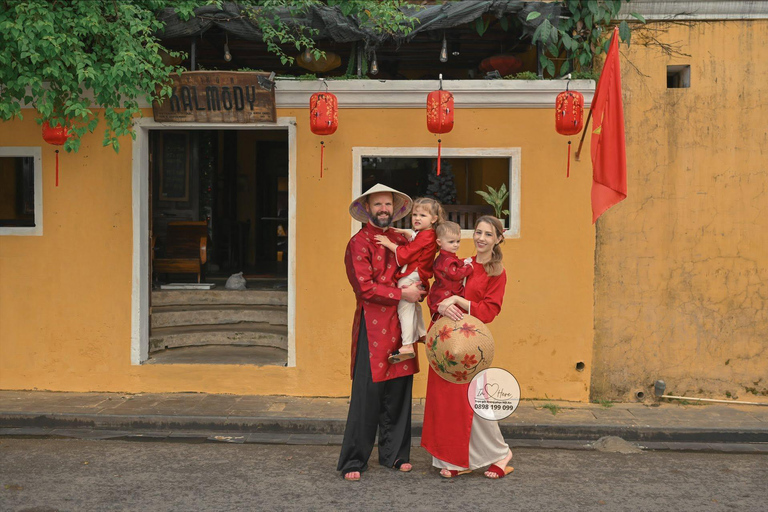 Hoi An: Traditional Costume Rental, Makeup & Photoshoot Professional Hair & Makeup Styling