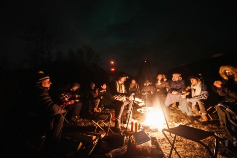 Desde Tromsø: tour aurora boreal todo incluido en minibús