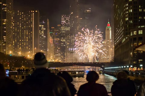 Chicago: ilotulitusristeily järven tai joen katseluvaihtoehdoilla