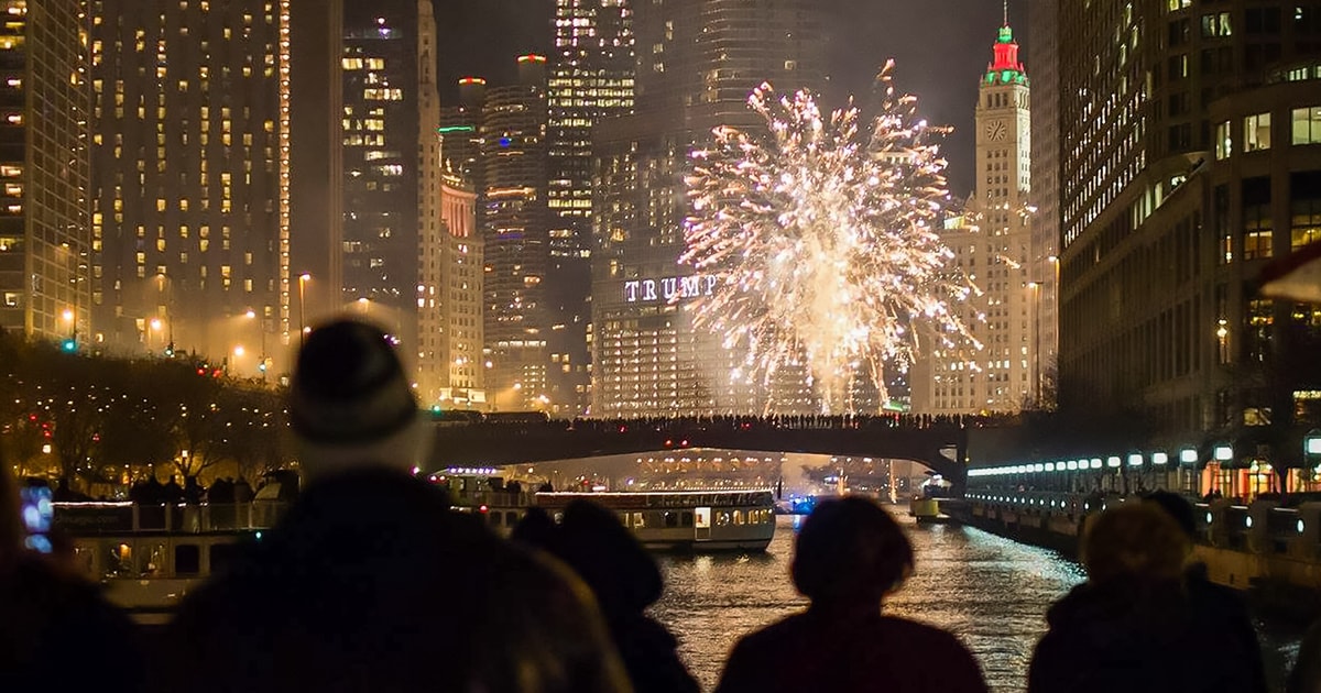 Chicago crucero de fuegos artificiales con opciones de observación del