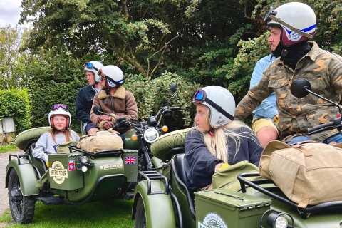 From Bayeux: Normandy D-Day Half-Day Tour by Vintage Sidecar Bayeux: Half-Day D-Day Beaches by Vintage Motorbike Sidecar