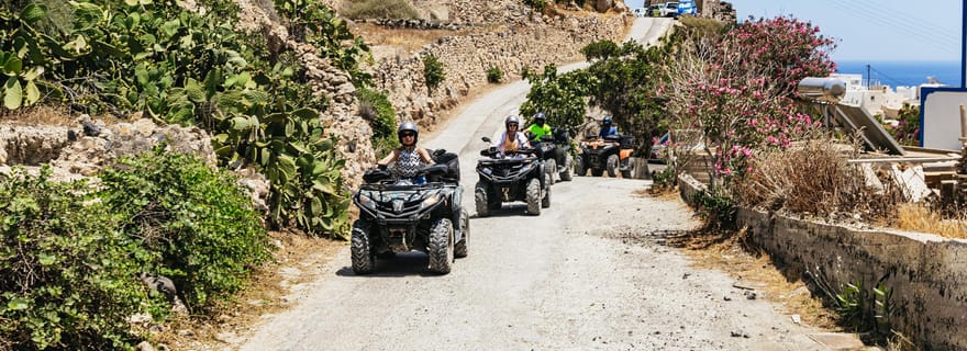 Santorin : tour en quad avec déjeuner et prise en charge