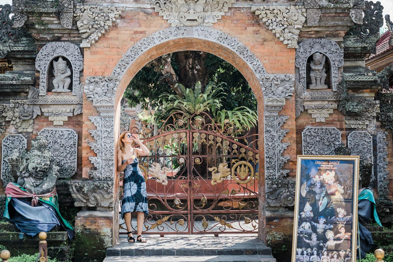 Ubud: wodospad, świątynia na wodzie, taras widokowy, targ w Ubud