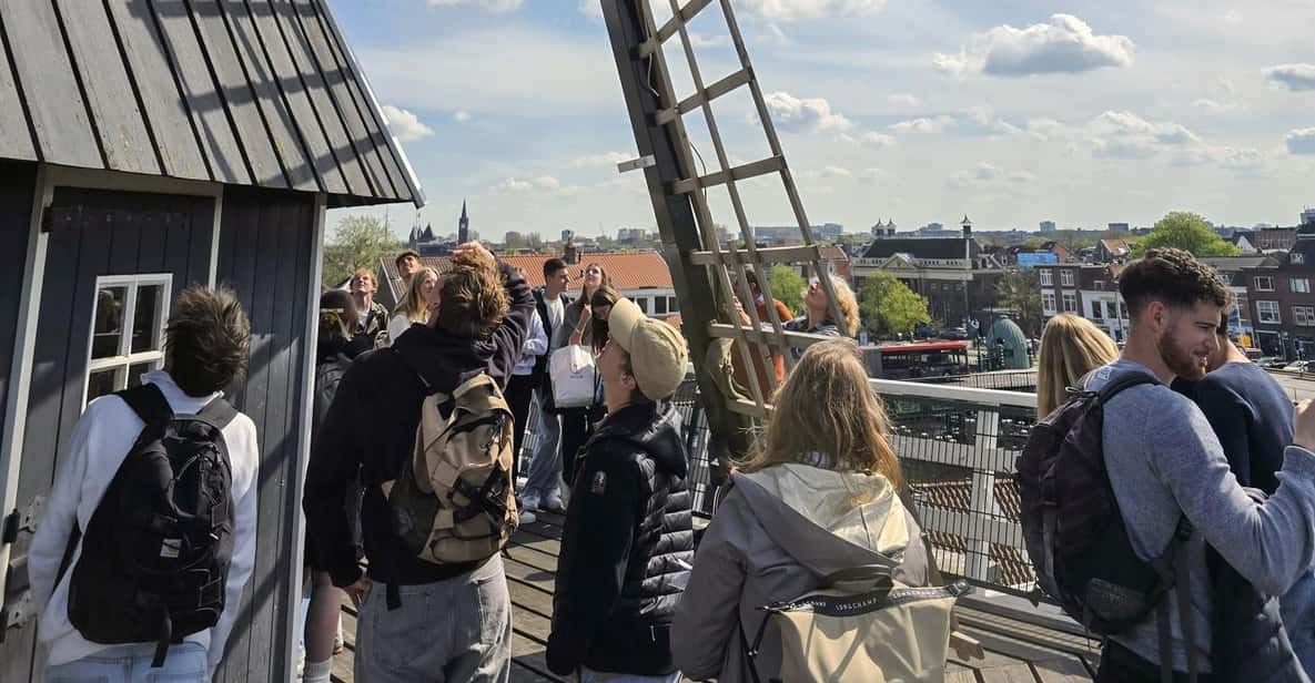 Afbeelding 6 van Haarlem: rondvaart langs de windmolens + rondleiding door de windmolen