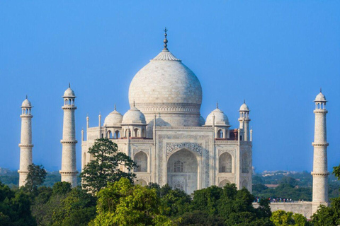 Agra: Wycieczka z przewodnikiem z biletem wstępu do Taj Mahal i transferem do hotelu