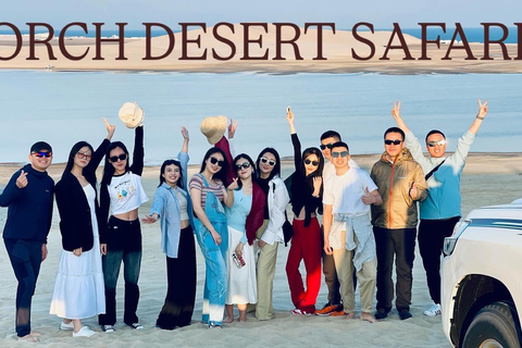 Desert Safari Qatar Camel Sandbording sunrise/sunset tour