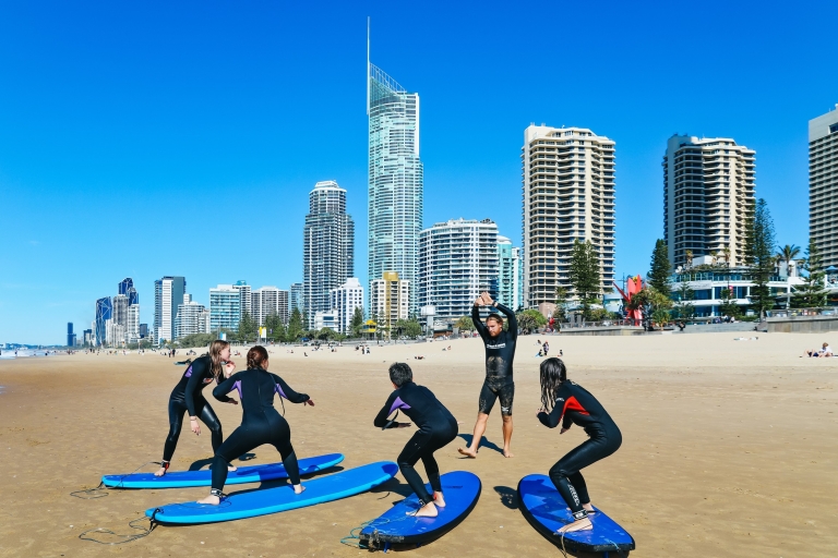 Gold Coast: Surf-Lektion am Strand Surfers Paradise