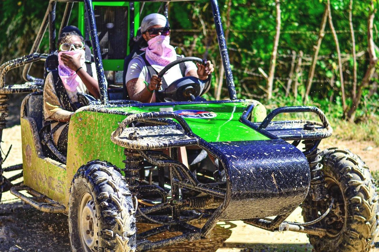 Experiencia en Buggies: Playa, Cenote y Campo de Macao