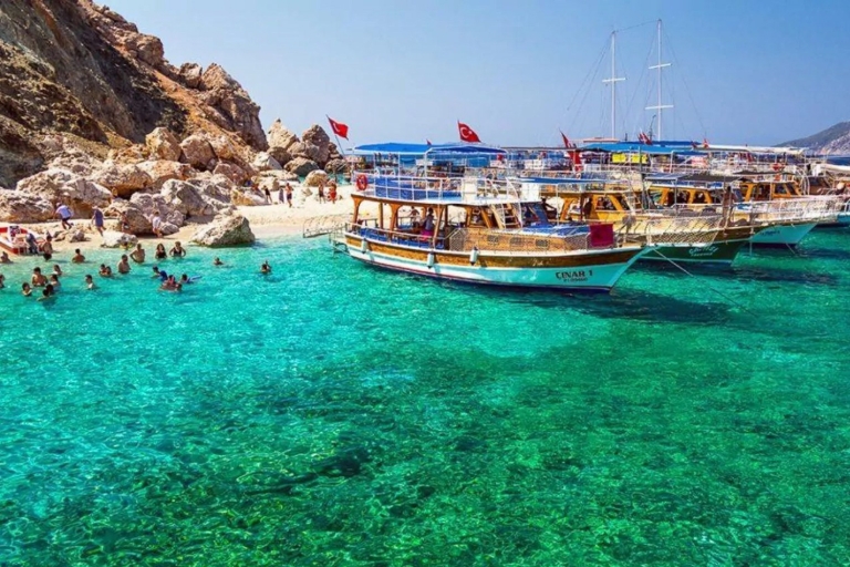 From Antalya: Suluada Bays Boat Trip with Lunch