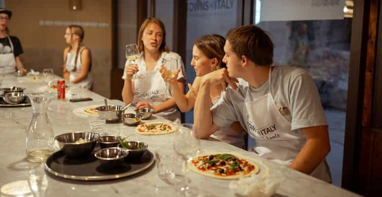 Palermo: Corso di cucina di pizza e gelato con cena e vino