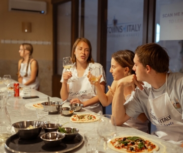 Palermo: Matlagingskurs for pizza og gelato med middag og vin