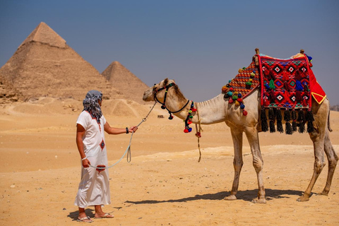 Hurghada: Cairo 2-Day Tour with Luxury Pyramids View Stay Day 1 Pyramids & GُEM Day 2 Memphis, Saqqara & Old Cairo ✨