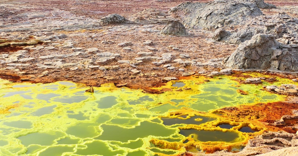 Dallol e le sorgenti colorate della Dancalia — Dancalia, Etiopia