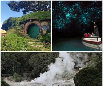 Auckland: Hobbiton, Rotorua, Waiotapu and Waitomo 3-Day Tour