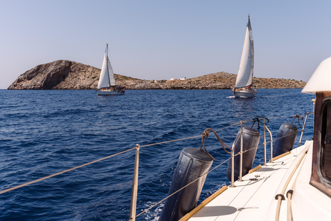 Heraklion: Crociera in barca a vela sull&#039;isola di Dia con snorkelingTour privato di mezza giornata