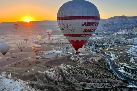 Zonsopgang ballonvaart in Cappadocië met champagneStandaard vlucht