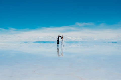 From Uyuni: Salt Flat Experience with Sunset, Lunch Included, and Wine