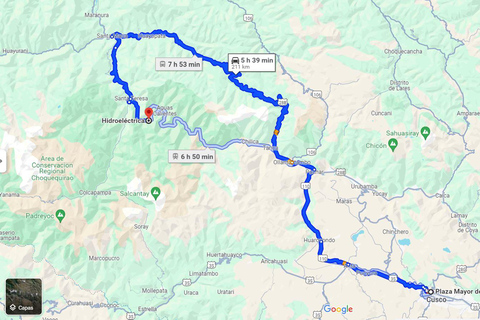 Cusco: Transfer Cusco to Hydroelectric to go to Machupicchu Cusco: Transfer Cusco - Hydroelectric to go to Machupicchu