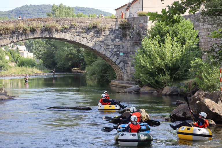 Tubing down the Aude River in Quillan
