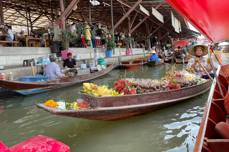 BKK : Marché flottant privé de Damnoen Saduak et marché des trains